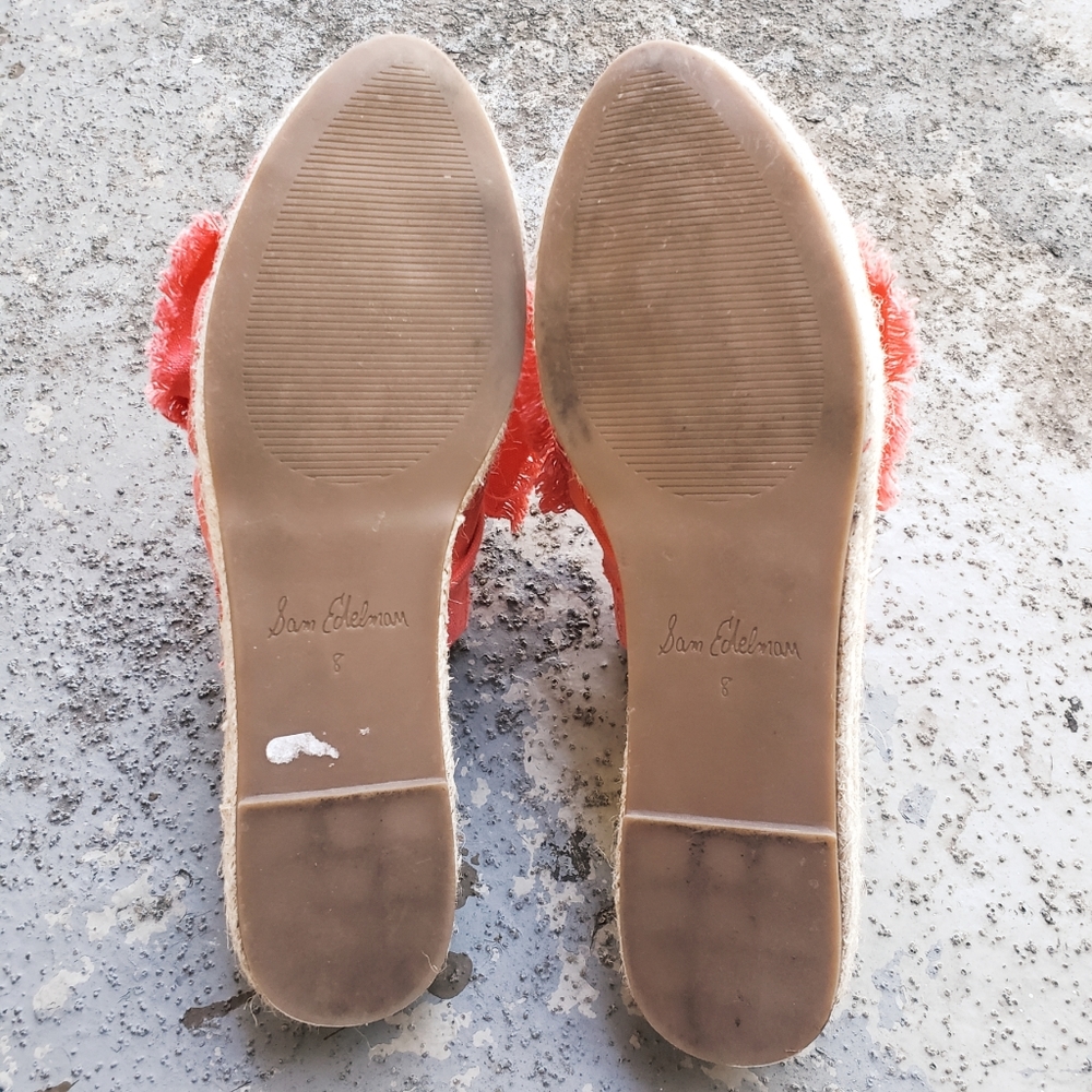 Sam Edelman Lynda Pink Bow Spandrille Mules - Picture 4 of 5